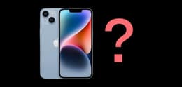Ein  iPhone 14 und ein Fragezeichen