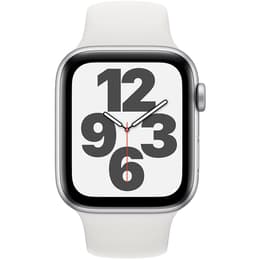 Apple Watch (Series SE) 2020 GPS 44 mm - Aluminium Silber - Sportarmband Weiß