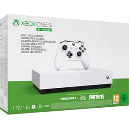 Xbox One S 1000GB - Weiß - Limited Edition All Digital + Minecraft + Sea of Thieves + Forza Horizon 3