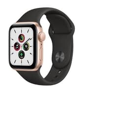 Apple Watch (Series SE) GPS 40 mm - Aluminium Gold - Sportarmband Schwarz