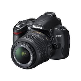 Spiegelreflexkamera - Nikon D3000 - Schwarz + Nikon AF-S DX ED 18 Objektiv - 55 mm