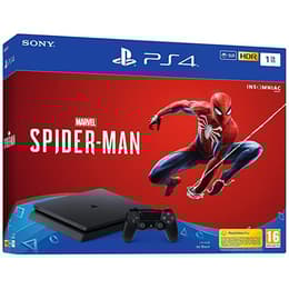 PlayStation 4 Slim 1000GB - Schwarz + Marvel's Spider-Man