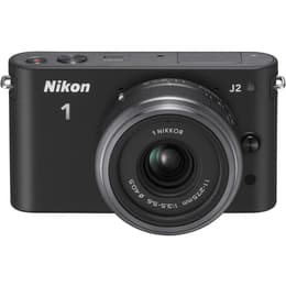 Hybrid-Kamera Nikon 1 J2 Schwarz +  Objektiv Nikkor 11-27,5 mm f/3.5-5.6