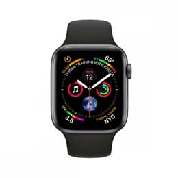 Apple Watch (Series 4) September 2018 40 mm - Aluminium Space Grau - Armband Sportarmband Schwarz