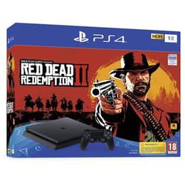 PlayStation 4 Slim 1000GB - Schwarz + Red Dead Redemption II