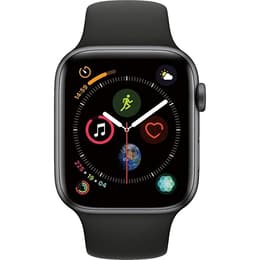 Apple Watch (Series 4) GPS 44 mm - Aluminium Space Grau - Sport loop Schwarz