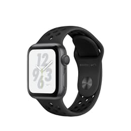 Apple Watch (Series 4) September 2018 40 mm - Aluminium Schwarz - Armband Nike Sportarmband Schwarz