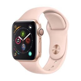 Apple Watch (Series 4) 40 mm - Aluminium Gold - Armband Sportarmband Rosa