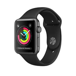 Apple Watch (Series 4) GPS 40 mm - Aluminium Space Grau - Sport loop Schwarz