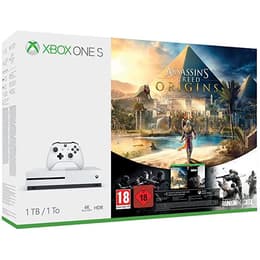 Xbox One S 1000GB - Weiß + Assassin's Creed Origins