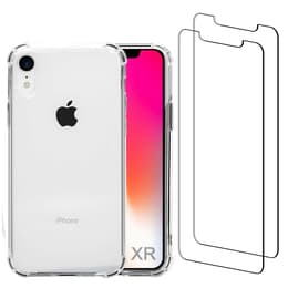 Hülle iPhone XR und 2 schutzfolien - Recycelter Kunststoff - Transparent
