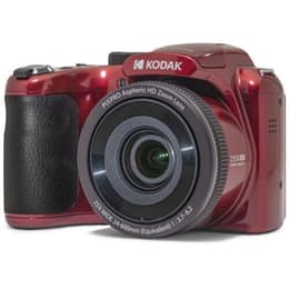 Bridge - Kodak Pixpro Astro Zoom AZ255 Rot + Objektivö Kodak Zoom Optique 25X 24-600mm f/3.7-6.2