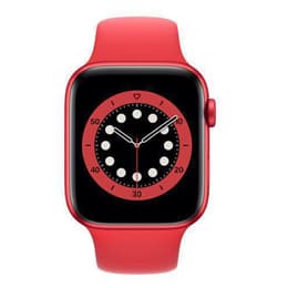 Apple Watch (Series 6) September 2020 44 mm - Aluminium Rot - Armband Sportarmband Rot