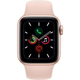 Apple Watch (Series 5) GPS + Cellular 40 mm - Aluminium Gold - Sportarmband Sandrosa