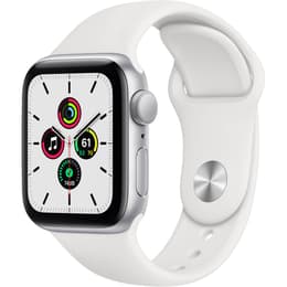 Apple Watch (Series SE) GPS 40 mm - Aluminium Silber - Sportarmband Weiß