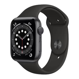 Apple Watch (Series 6) GPS 40 mm - Aluminium Space Grau - Sportarmband Schwarz