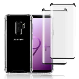 Hülle Galaxy S9 Plus und 2 schutzfolien - Recycelter Kunststoff - Transparent