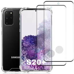 Hülle Galaxy S20+/S20+ 5G und 2 schutzfolien - Recycelter Kunststoff - Transparent