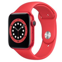 Apple Watch (Series 6) GPS 44 mm - Aluminium Rot - Sportarmband Rot