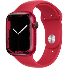 Apple Watch (Series 7) GPS 41 mm - Aluminium Rot - Sportarmband Rot