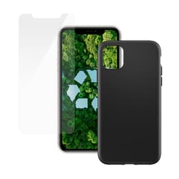 Hülle iPhone 11 und schutzfolie - Kunststoff - Schwarz