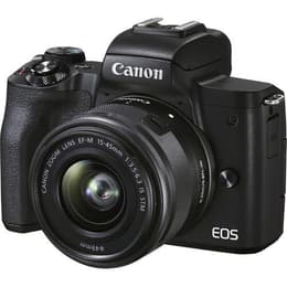 Hybrid - Canon EOS M50 Mark II Schwarz Objektiv Canon Zoom Lens EF-M 15-45mm f/3.5-6.3 IS STM
