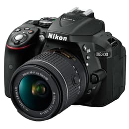 Spiegelreflexkamera - Nikon D5300 Schwarz Objektiv Nikon AF-P DX Nikkor 18-55mm f/3.5-5.6G VR