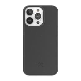 Hülle iPhone 14 - Natürliches Material - Schwarz