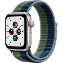 Apple Watch (Series SE) GPS 40 mm - Aluminium Silber - Sport loop Blau