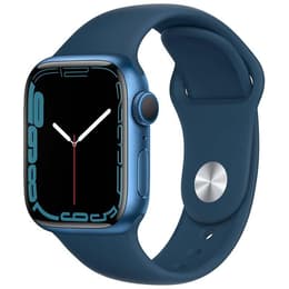 Apple Watch (Series 7) GPS 41 mm - Aluminium Blau - Sportarmband Blau