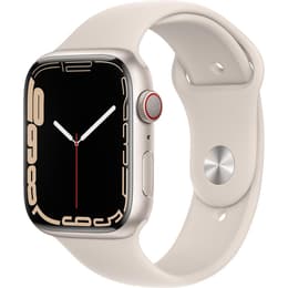 Apple Watch (Series 7) GPS + Cellular 45 mm - Aluminium Polarstern - Sportarmband Polarstern