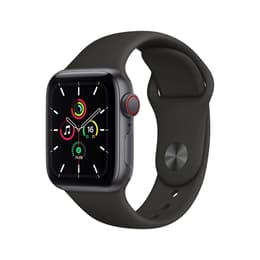 Apple Watch (Series SE) GPS + Cellular 40 mm - Aluminium Space Grau - Sportarmband Schwarz