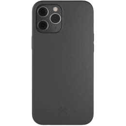 Hülle iPhone 12/12 Pro - Natürliches Material - Schwarz