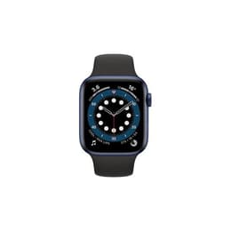 Apple Watch (Series 6) GPS 40 mm - Aluminium Blau - Sportarmband Schwarz