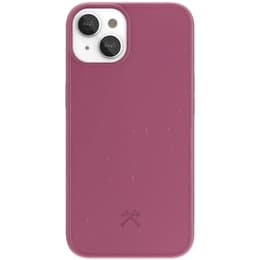 Hülle iPhone 13 - Natürliches Material - Rot