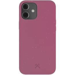 Hülle iPhone 12 mini - Natürliches Material - Rot