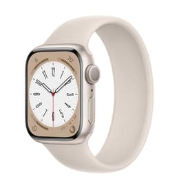 Apple Watch (Series 8) GPS 45 mm - Aluminium Rosé - Sportarmband Rosa