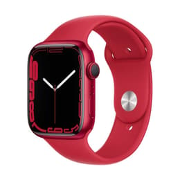 Apple Watch (Series 7) GPS 45 mm - Aluminium Rot - Sportarmband Rot