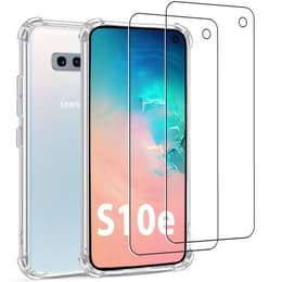 Hülle Galaxy S10e und 2 schutzfolien - - Transparent