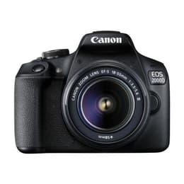 Spiegelreflexkamera Canon EOS 2000D Schwarz + Objektiv Canon Zoom Lens EF-S 18-55 mm f/3.5-5.6 IS III