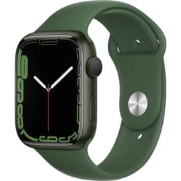 Apple Watch (Series 7) GPS 45 mm - Aluminium Grün - Sportarmband Grün