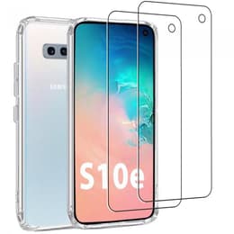 Hülle Galaxy S10e und 2 schutzfolien - - Transparent
