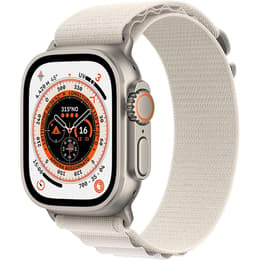 Apple Watch (Ultra) GPS + Cellular 49 mm - Titan Grau - Alpine loop Weiß