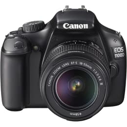 Spiegelreflexkamera - Canon EOS 1100D Schwarz + Objektivö Canon Zoom Lens EF-S 18-55mm f/3.5-5.6 II