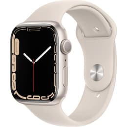 Apple Watch (Series 7) GPS 45 mm - Aluminium Gold - Sportarmband Polarstern