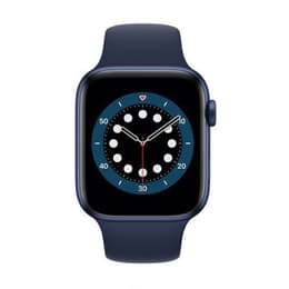 Apple Watch (Series 6) GPS 44 mm - Aluminium Blau - Sportarmband Mitternachtsblau