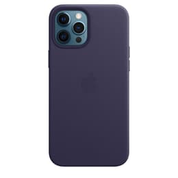Apple-Hülle iPhone 12 Pro Max - Magsafe - Leder Violett