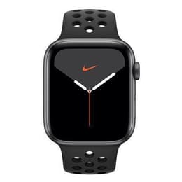 Apple Watch (Series 5) 2019 GPS 44 mm - Aluminium Space Grau - Nike Sportarmband Schwarz