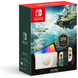 Switch OLED 64GB - Gold - Limited Edition The Legend Of Zelda Tears Of The Kingdom + The Legend Of Zelda Tears Of The Kingdom