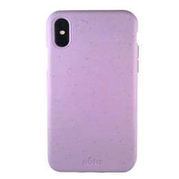 Hülle iPhone XR - Natürliches Material - Lavendel